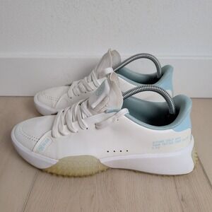 G/Fore Gfore G4 Kiltie G.112 Golf Shoes Womens 7.5 EUR 38.5 Sea Glass Blue White